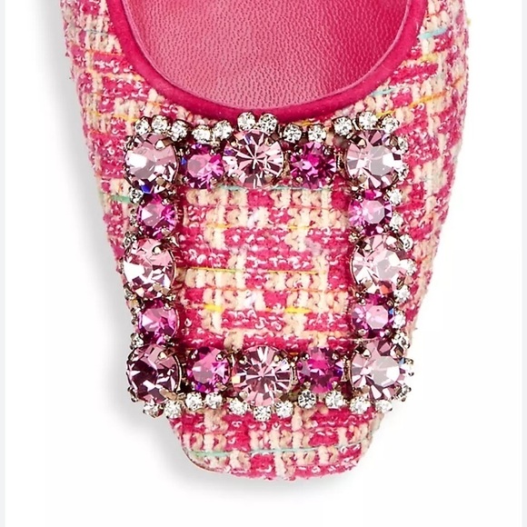 Manolo Blahnik Vazza 105 Tweed Pumps - Picture 5 of 13